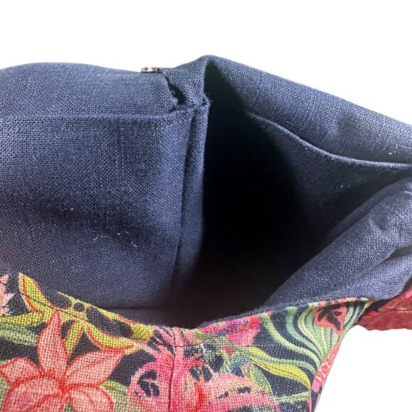 New Hope Girls x Vera Bradley Cotton sling crossbody rain-forest navy + pouch - Picture 6 of 14